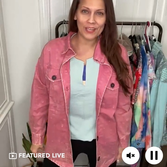 NWT Rose Shacket - Picture 5 of 11